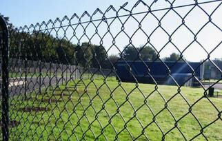 Забор из сетки рабицы